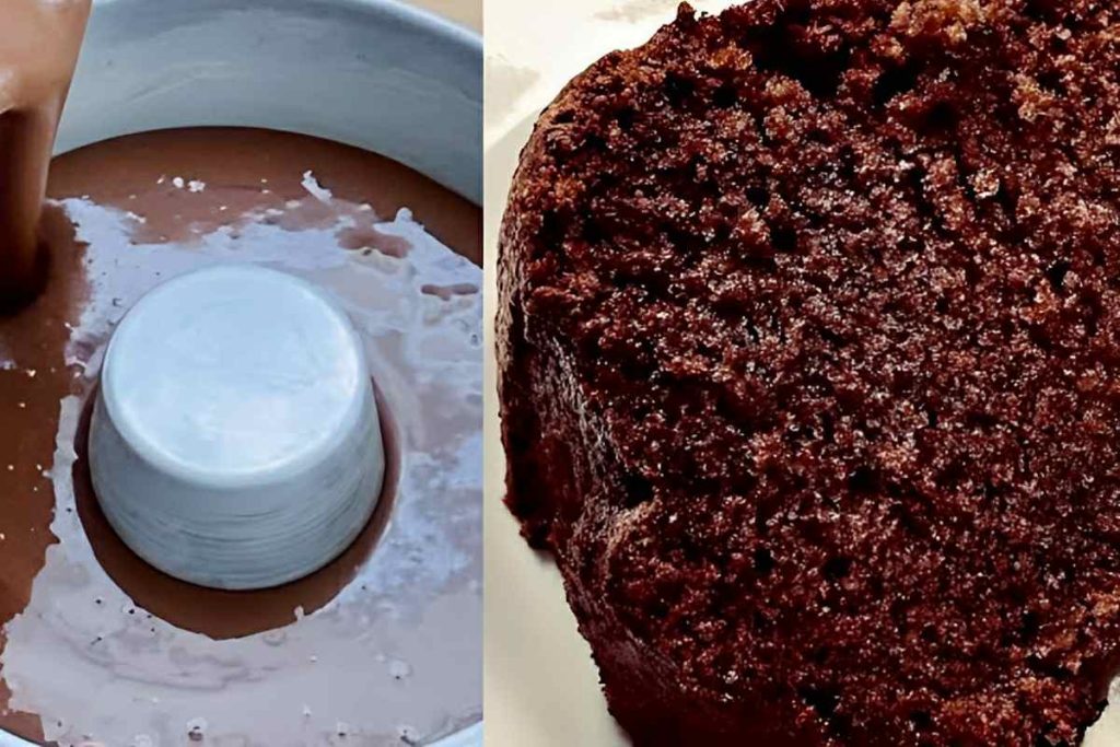 Bolo de chocolate de liquidificador simples e prático é só bater os ingredientes e levar ao forno