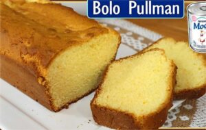 Bolo tipo Pullman com leite condensado fofinho delicioso e feito com poucos ingredientes