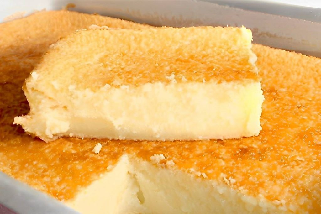 Caçarola italiana um bolo cremoso que chega a lembrar um pudim de pão e é uma delícia