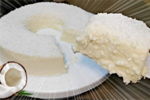 Pudim de coco delicioso receita sem gelatina que é muito simples e prática sua família vai adorar