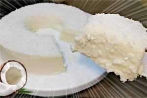 Pudim de coco delicioso sem gelatina uma sobremesa deliciosa para sua ceia de natal