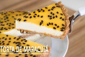 Torta de maracujá prática com massa de biscoito uma sobremesa deliciosa para sua páscoa